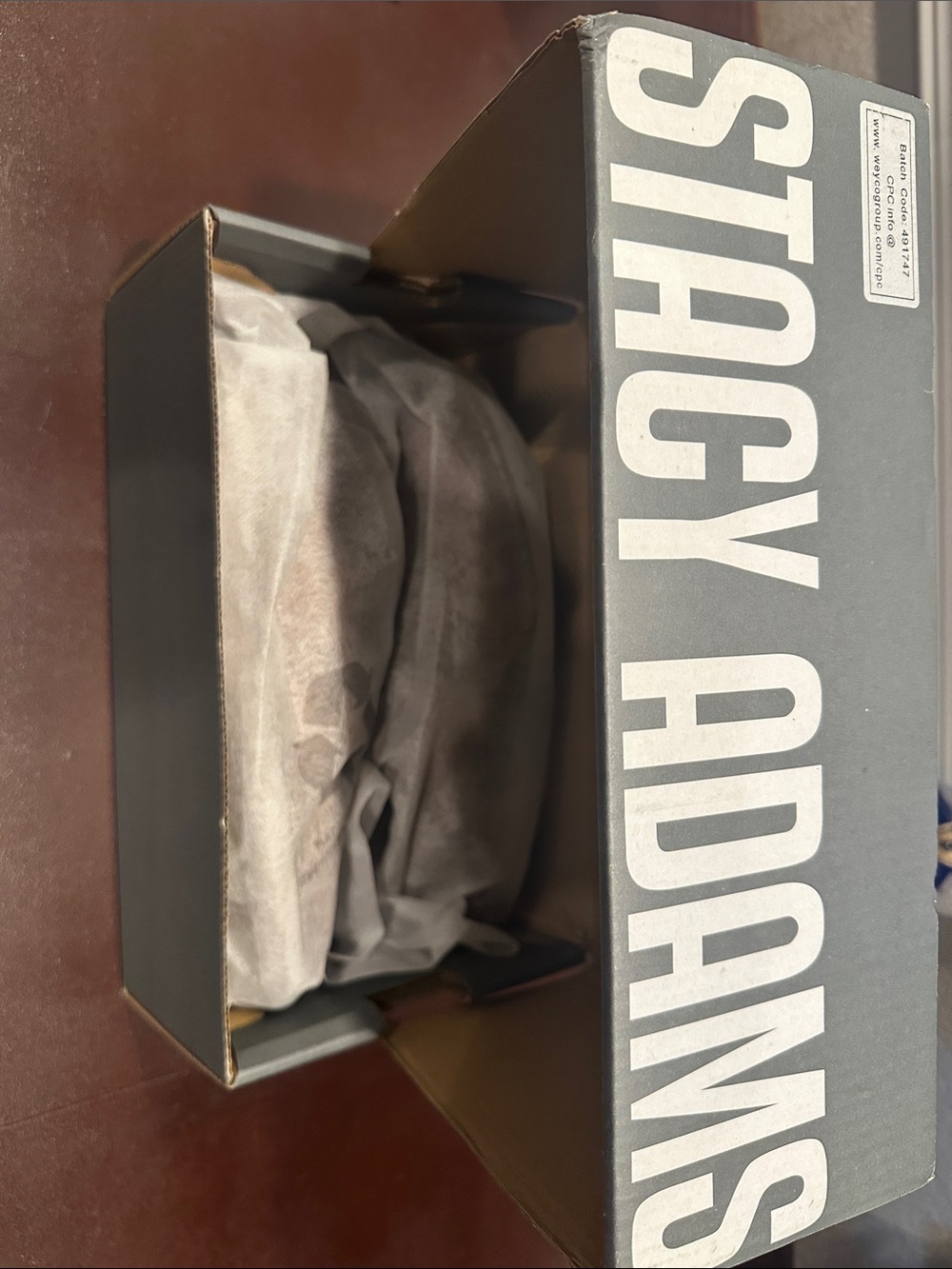 Stacy Adams Boys Black & Gray Dress Shoes